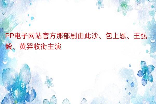 PP电子网站官方那部剧由此沙、包上恩、王弘毅、黄羿收衔主演